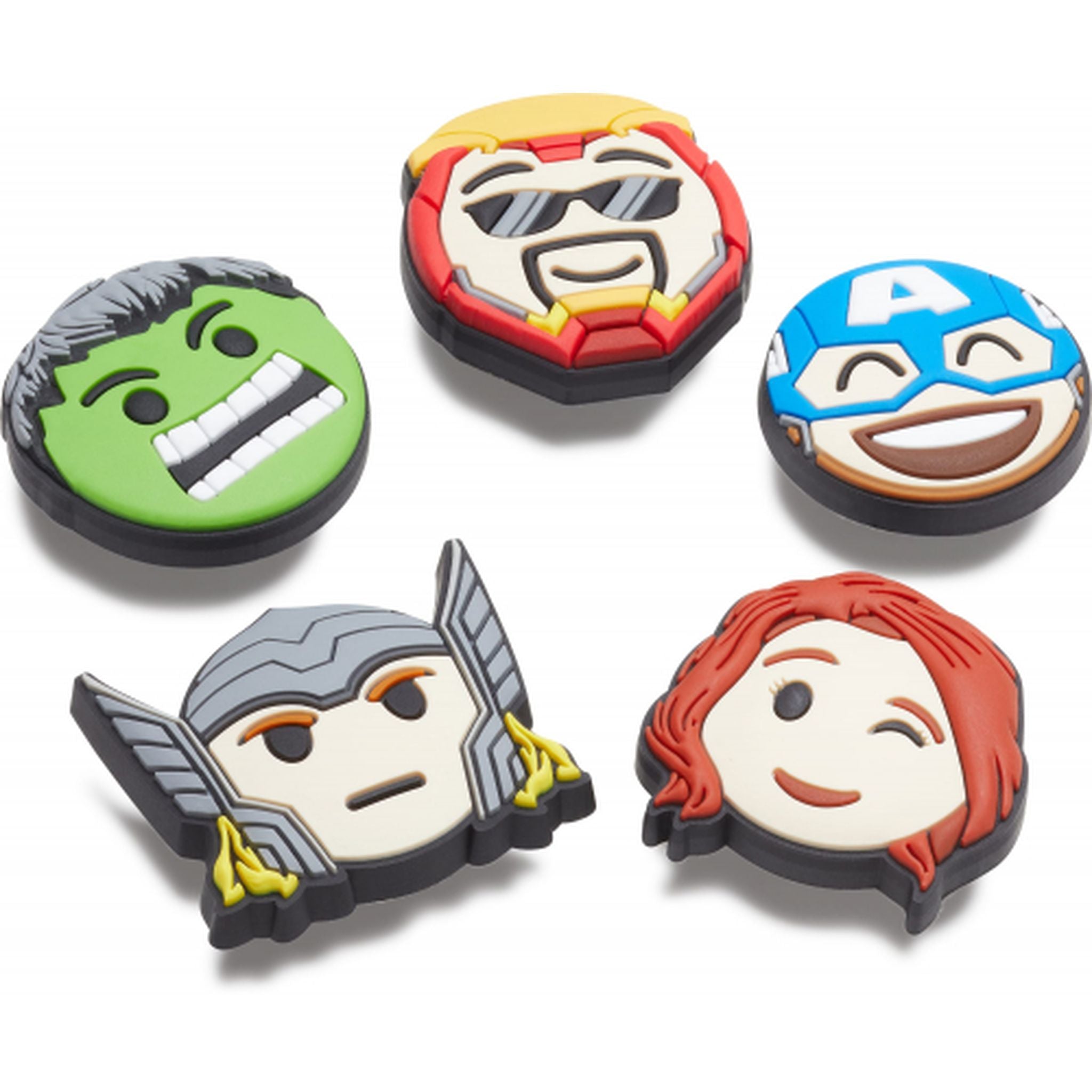Crocs Avengers Emojis Jibbitz Shoe Charm 5 Pack