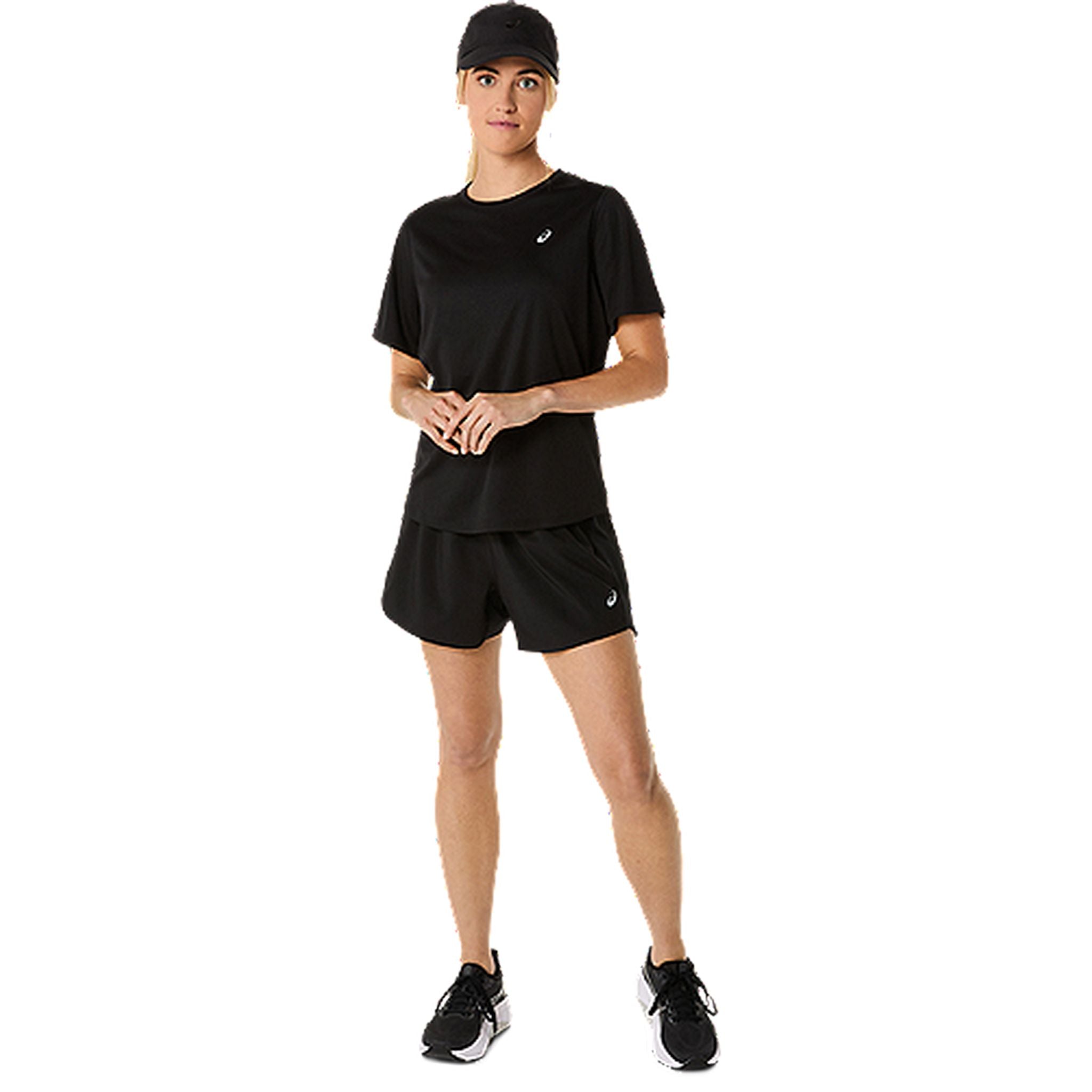 ASICS Silver 4-Inch Womens Running Shorts