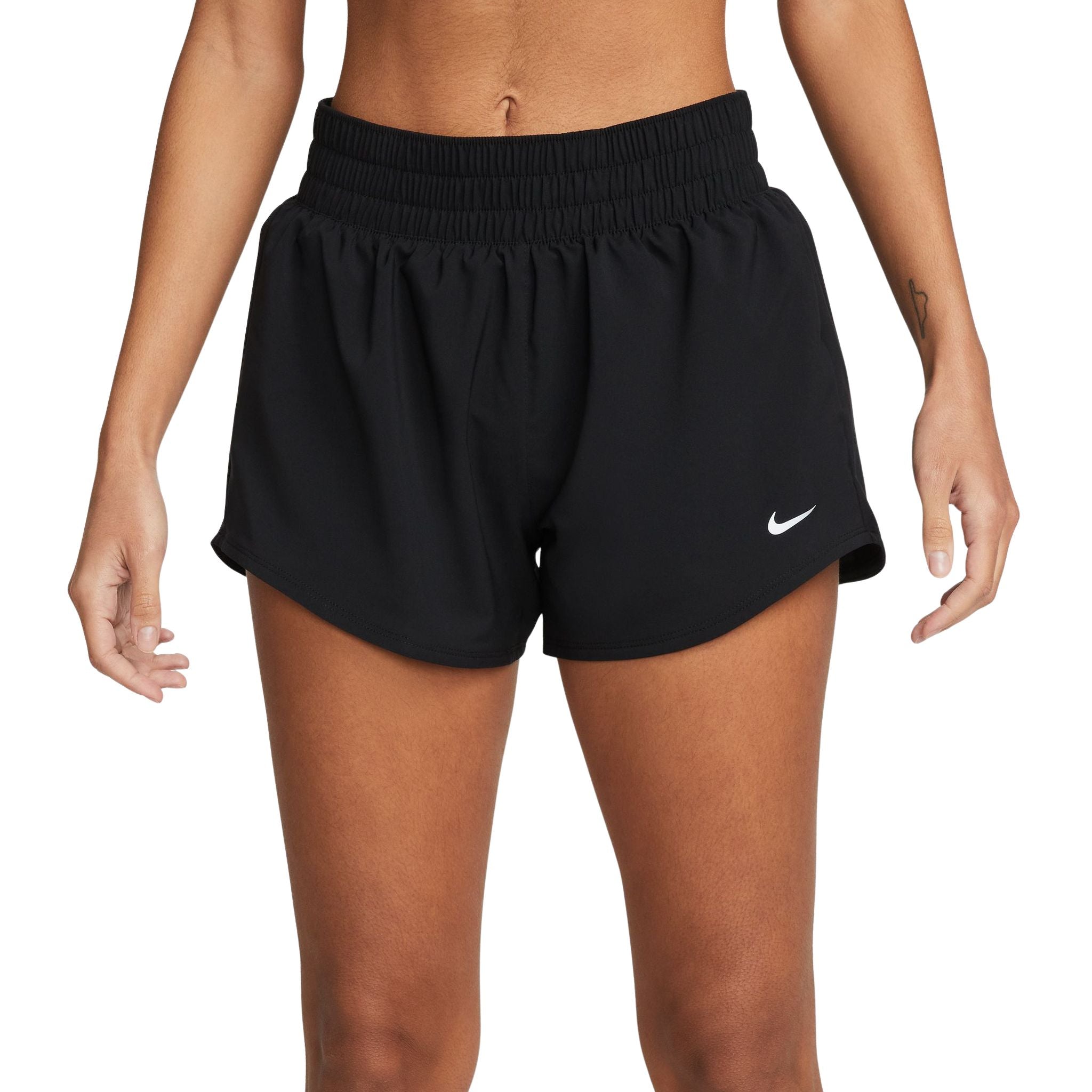 Nike One Dri-FIT Mid-Rise 3-Inch Brief-Lined Womens Shorts