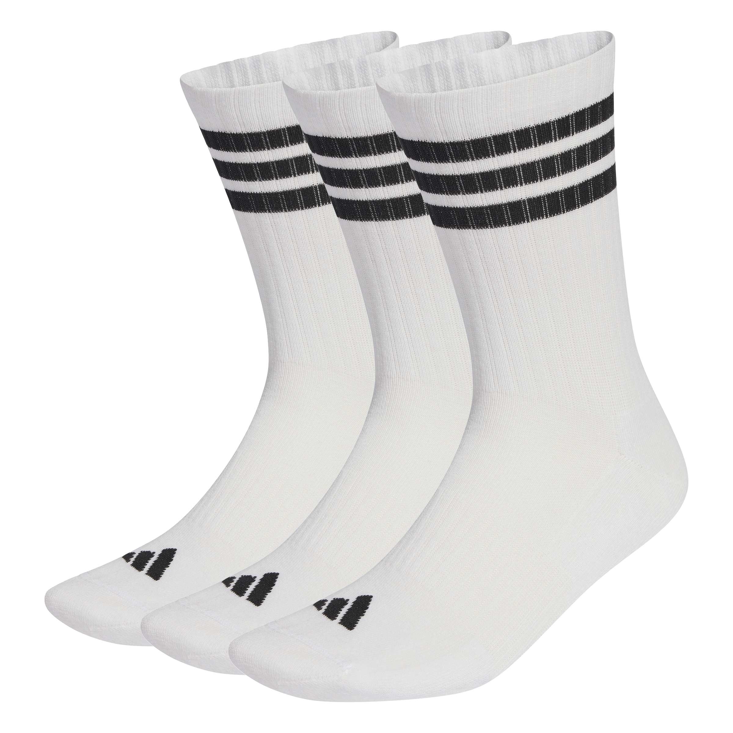adidas 3-Stripes Cushioned Sportswear Crew Socks 3 Pack