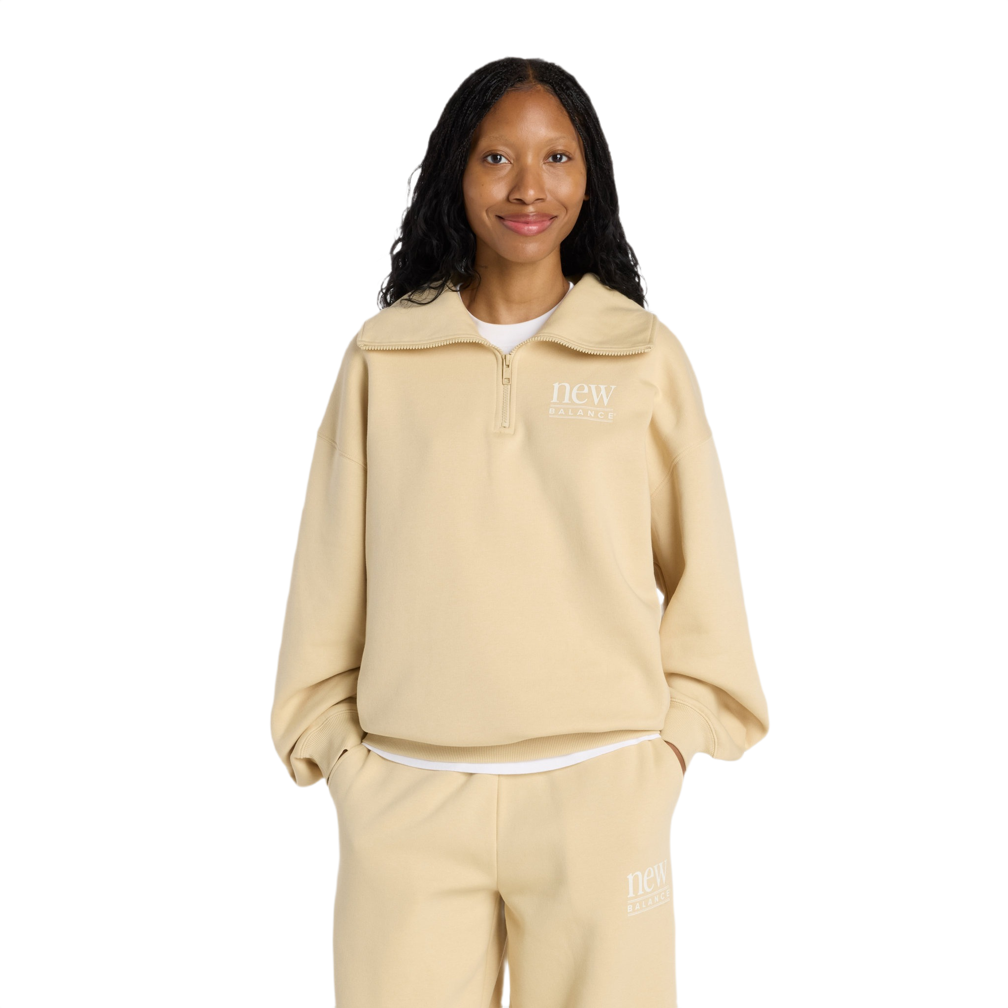 New Balanced Reimagined Fleece Womens Half Zip